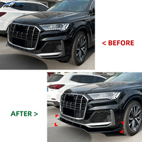 Kit Carrosserie AMP-Z Q7 Noir Brillant en ABS Séparateur de Pare-chocs Avant Lèvre de Spoiler pour Audi Q7 Sline 2020-2023 Accessoires Auto