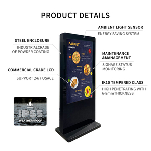 Ngoài trời IP65 không thấm nước 49 inch <span class=keywords><strong>LCD</strong></span> quảng cáo hiển thị kiosk màn hình độ sáng cao tầng thường vụ kỹ thuật số biển - Product Image 5