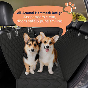 Housse de siège de voiture pour chien pour siège arrière, hamac imperméable pour voiture, housse de siège arrière antidérapante pour chien, protection de siège de style hamac - Product Image 4
