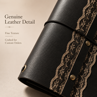 Carnet de notes A5 personnalisé en cuir PU, agenda à couverture souple avec inserts rechargeables, reliure à cordon élastique, cadeau scolaire