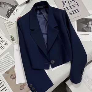 <span class=keywords><strong>Blazer</strong></span> Elegante Coreano para <span class=keywords><strong>Mujer</strong></span> de Oficina, Chaquetas y Abrigos Casuales a la Moda, Chaquetas Cortas de Un Solo Botón para <span class=keywords><strong>Mujer</strong></span>, Nueva Tendencia - Product Image 6