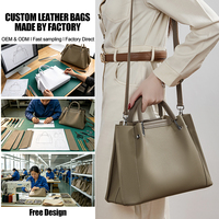 Sacs à Main Grands Sur Mesure Cuir Plein Grain Femme Sac à Épaule Fournisseur OEM Chine Haute Qualité Marque Privée Sacs Seau