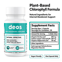Désodorisant chlorophylle capsules végétaliennes soutien immunitaire odeur fraîche odeur corporelle peau magique pour adultes