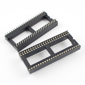 DIP Solder Square Hole Narrow <strong>Wide</strong> IC Socket Connector 28 32 42 48 52 56 64 Pin 1.778mm <strong>Pitch</strong> - Product Image 3