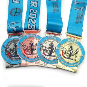 Cheap Synchrone Swimming Trophies And Award Medals Custom Swimming Marathon Gold Sports Medal For Students