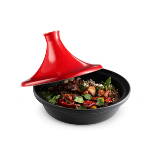 Эмалированный чугунный таджин, марокканский горшок с керамической крышкой для приготовления пищи - Product Image 5