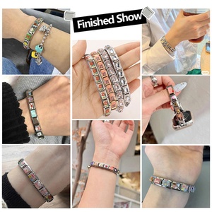 Bracelet modulaire italien multifonctionnel en acier inoxydable, style étoile à cinq branches, fait main, électroplaqué - Product Image 6