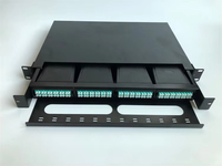 Panel MPO de 24/96 núcleos, caja de terminales de cable óptico, caja de distribución de Red FTTH, Panel de conexión de fibra óptica