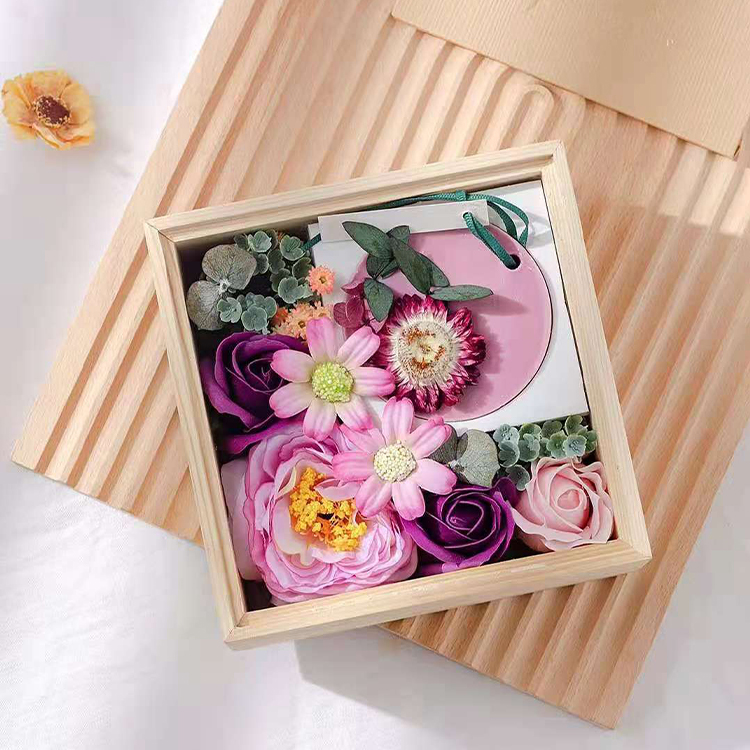 AROMA HOME Wholesale Handmade Dried Flower Car Home Fragrance Scented Soy Wax Tablets Candle 7