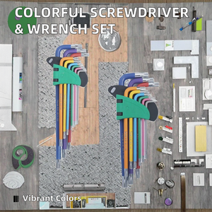 Colorful 6-Corner Screwdriver and Hexagonal <strong>Wrench</strong> Set Ball Head <strong>Combination</strong> Tool with Metric System OEM Customizable - Product Image 3