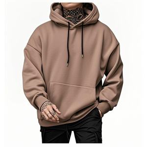 Wholesale Athletic 100% Cotton Gym Hoodies for Men Comfortable Oversized Multi-Colors 3D Embroidery Applique Spring Print - Product Image 4