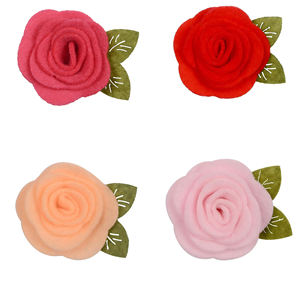 Dog Hair Crown <span class=keywords><strong>Bows</strong></span> com clipes para cães pequenos, Bulk 4pcs Cute Handmade Pet Dog <span class=keywords><strong>Bows</strong></span> <span class=keywords><strong>Girl</strong></span> Clips, Puppy Yorkie Hair Accessories - Product Image 6