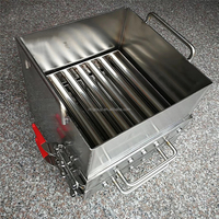 Démetalliseur magnétique puissant en acier inoxydable de type tiroir pour trémie de machine de moulage par injection de poudre alimentaire et de particules, avec filtre NH