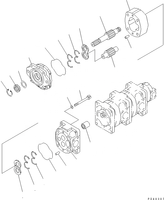 Pompe hydraulique 705-55-34160 pour WA300-3