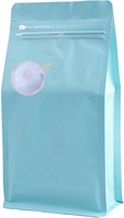 Sacs sous vide à fond plat MOPP+VMPET+PE prêts à l'emploi pour emballage de café et de chewing-gum 125g/250g/500g/1000g avec valve et fermeture éclair jetables