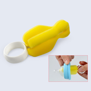 6pcs/set Baby <strong>Bottle</strong> <strong>Brush</strong> Nipple 360-degree Rotating Head Cleaning Sponge Cup <strong>Brush</strong> Kit Baby Milk <strong>Bottle</strong> <strong>Brush</strong> - Product Image 6