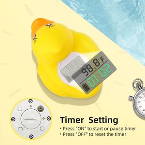 Thermomètre numérique pour baignoire de bébé, canard jaune flottant, capteur de température pour bébé, tout-petit, baignoire, piscine - Product Image 4