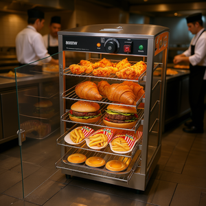 Vevor Chauffe-Plats Commercial 5 Niveaux 60L en Acier Inoxydable avec Éclairage LED pour Cuisine Professionnelle - Product Image 2