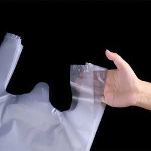 Bolsas de plástico de compras al por mayor, precio competitivo, gracias, camisetas, bolsas de plástico con logotipos - Product Image 3