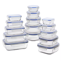 Boîtes de préparation des repas en verre Contenant de stockage des aliments Boîte à lunch en verre pour micro-ondes avec couvercle