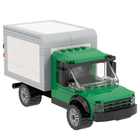 MOC4116 Série City, voitures et wagons avec boîtes, modèle de briques DIY, jouets éducatifs de construction pour enfants, 159 pièces