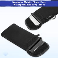 Pochette de cou en néoprène avec logo personnalisé, sac bandoulière de haute qualité, sac à téléphone pour cadeau, vente en gros pour téléphone portable de 6,2 à 6,7 pouces