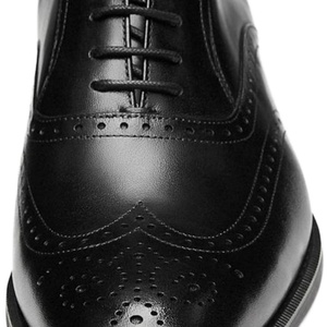 Chaussures Oxford de mariage formelles pour hommes, en cuir véritable de luxe, faites à la main, avec design perforé au laser, style vintage, confortables - Product Image 4