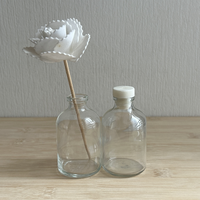 Diffuseur aromatique vide en verre de récipient de parfum d'arôme de la meilleure qualité de 100ml avec le couvercle à vis et le carton de baguettes emballé