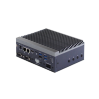 Intel Pentium-J4205/ Celeron-J3455 Mini PC industriel sans ventilateur double LAN 4USB 2COM Win10 Linux ordinateur mural intégré Din 4 USBs 2