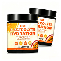 OEM Private Label Elektrolyten Hydratiepoeder Sinaasappel & Passievrucht Smaak 450g Vegan Keto Suiker Vrij Non-GMO
