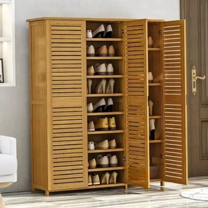 Bamboo entryway <b>shoe</b> cabinet, multi-layer <b>shoe</b> <b>storage</b> cabinet, dustproof <b>shoe</b> <b>rack</b>, large capacity all-in-one cabinet for home - Product Image 4