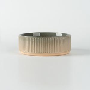 BESTCERA Роскошная керамическая миска для собак с полосатым узором, меняющим цвет, нескользящая миска-диспенсер для кормления домашних животных, премиум-класс - Product Image 5