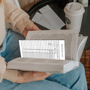 Tùy Chỉnh Cá Nhân Thư Viện Thẻ Cuốn Sách Theo Dõi Notecard Danh Sách Đọc Bookmark Cho Những Người Yêu Sách - Product Image 5
