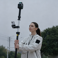 LiGrip O2 Lite : Adaptateur SLAM RTK portable monté sur perche télescopique pour la numérisation de nuages de points, la cartographie et la levée topographique