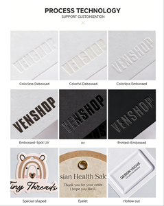 Etiquetas de Ropa Personalizadas con Logotipo 3D, en Forma Rectangular, Corte Láser, Material No Tejido, con Relieve - Product Image 5