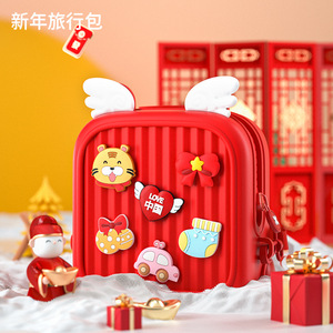 New Year Travel Bag For Kids Red Cartoon EVA <b>Backpack</b> With Wings And Stickers Unisex <b>Children's</b> Gift K32 - Product Image 1