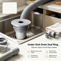 Joint d'étanchéité en silicone anti-odeur pour tuyau d'égout, flexible et durable, pour évacuation des eaux usées, pour évier de cuisine, salle de bain, plomberie, personnalisable OEM