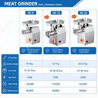Hachoir à viande électrique commercial avec têtes interchangeables, hachoir à légumes, poussoir à saucisses, trancheuse, râpe, coupe-dés, robot culinaire
