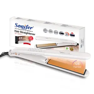 Sonifer-Alisador de pelo para salón de belleza profesional, alisador de pelo de calor rápido, con interruptor controlable, para mantener el pelo liso
