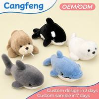 Pabrik OEM ODM Grosir Set Mainan Boneka Hewan Laut Kawaii Orca Walrus Seal Hiu Lumba-lumba Bantal Boneka untuk Hadiah Anak Dekorasi