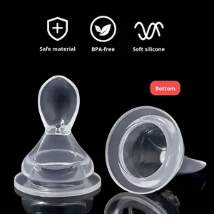 หัวช้อนซิลิโคนปากกว้างสำหรับป้อน<span class=keywords><strong>ข้าว</strong></span>ซีเรียลอุปกรณ์รับประทานอาหารสำหรับ<span class=keywords><strong>เด็ก</strong></span> - Product Image 2