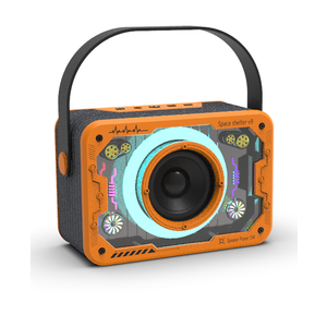 Custom Wholesale Mecha Transparent Style Portable Wireless <b>Speaker</b> WithMic <b>Mini</b> Outdoor Machine <b>Speaker</b> - Product Image 3
