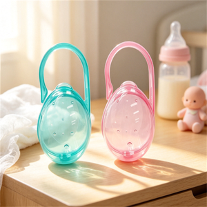 Ortable PP Baby Pacifier Case with Hook, Dustproof Soother <strong>Dummy</strong> Storage <strong>Box</strong> for Outdoor Travel Container - Product Image 1