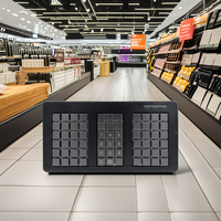 Teclado POS programable USB de 66 teclas LIF KB66EMS/D al por mayor, Puerto USB integrado con lector de tarjetas magnéticas para sistemas POS