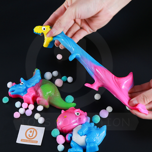 Nouveau design TPR Dinosaure coloré anti-stress Taba Squishy sensoriel Tyrannosaure Stégosaure Jouet à presser - Product Image 4