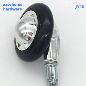 Kunststoff-Galvanisierte Rollen für Bürodrehstühle und Computerstühle - Haarfreie Universalräder mit 40kg Tragfähigkeit und 62mm Durchmesser - Product Image 5