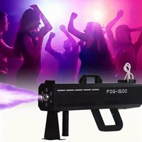 Pistolet à fumée RGB portable 1500W, machine à brouillard de scène, pistolet pulvérisateur portable DJ pour effets de fête et d'ambiance