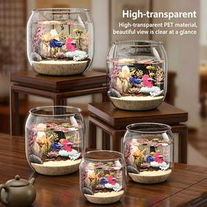 <span class=keywords><strong>Acquario</strong></span>, Vasca Ecologica Trasparente, Elemento Decorativo per Soggiorno, Paesaggio in Miniatura, <span class=keywords><strong>Acquario</strong></span> per Pesci Betta, Terrario per <span class=keywords><strong>Tartarughe</strong></span> - Product Image 2