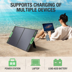 Paneles Solares Monocristalinos Plegables EBL Sunpower, Pequeños de 100W, Portátiles, Flexibles, en Bolsa - Product Image 2