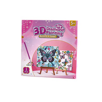 Kit de peinture diamant 3D créatif, peinture diamant 3D papillon, artisanat, jouet fait main pour enfants, cadeaux de vacances, décoration de la maison